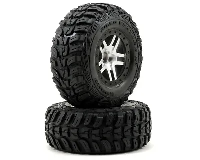 Traxxas Kumho Venture MT 2WD Front Tires (Satin Chrome) (S1) W/Split-Spoke Wheel • $42.66