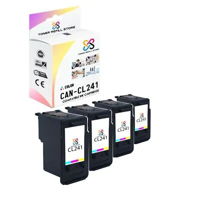 4PK TRS CL241 Multicolored Compatible For Canon Pixma MG2120 2220 Ink Cartridge • $115.99