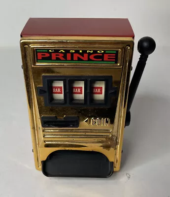 Vintage Waco Casino Prince Novelty Desk Top Slot Machine Coin Bank Working Japan • $29.99