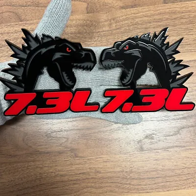 Godzilla Badges Emblem RAGING 7.3 Red Eye (2) BADGES Fender Angry Agressive • $64.99