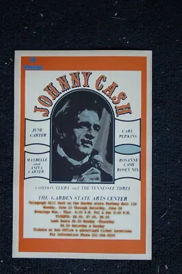 93504 Johnny Cash 1971 Garden State Art Center Wall Print Poster AU • $29.65