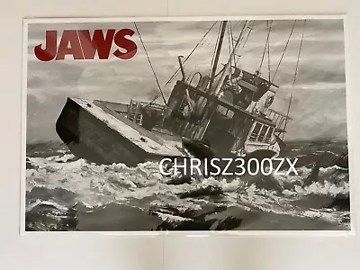 Jaws Variant Alistair Little Movie Poster Screen Print Art 36x24 #15 BNG Mondo • $118.99