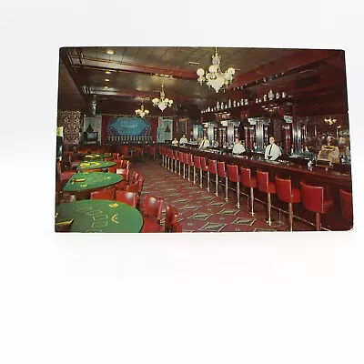 Las Vegas Nevada~Golden Nugget Gambling Hall~Saloon Interior~Vintage Postcard • $2.99