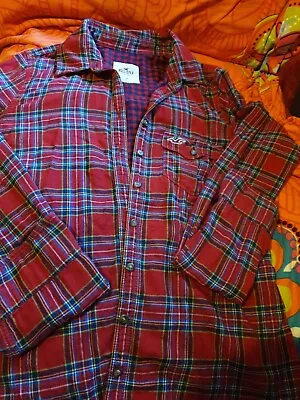 Hollister Ladies Tartan Style Shirt Medium • £11.99