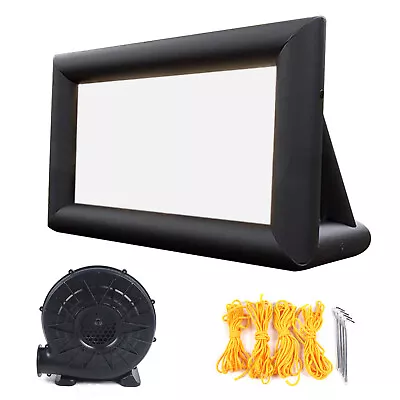 $170 • Buy Outdoor And Indoor Inflatable Movie Screen Cinema Projector With Blower New 