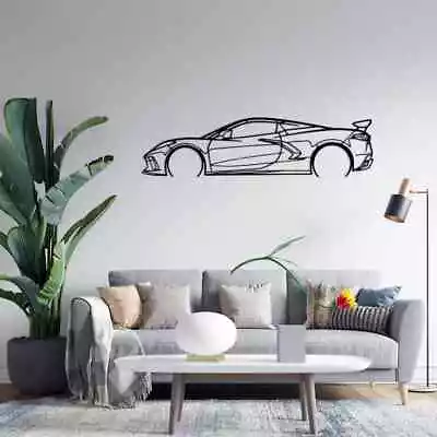 Wall Art Home Decor 3D Acrylic Metal Car Auto Poster USA C8 HTC Detailed • $89.99