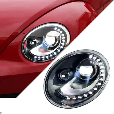 LED Headlight Assemblies For Volkswagen Beetle 2012-2019 LED DRL Front Lamps • $520