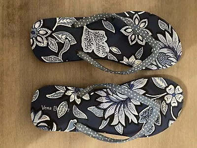 Vera Bradley Sandals Womens Size M Flip Flops Thongs Beach ￼EUC • $9.99