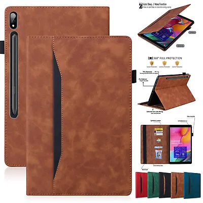 Smart Leather Card Wallet Tablet Case For Samsung Tab A 8.0 T290/T295/T297 Cover • $16.55