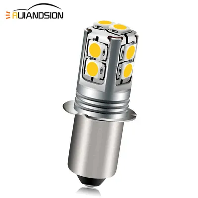 P13.5S 6V 9V 12V 18V 3030 10 LED Upgrade Flashlight Torch Bulb White/ Warm White • $19.99