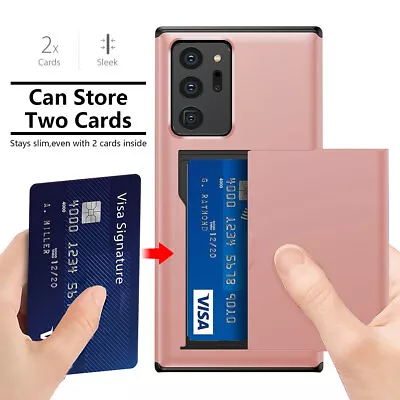 Shockproof Wallet Card Slot Case For Samsung Galaxy S20 S10 S9 S8 Note 20 10 9 8 • $10.45