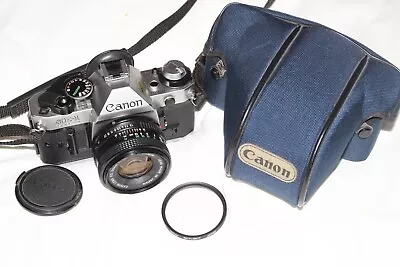 Canon AE-1 Program SLR Camera With Canon FD 50mm F/1.8 Lens • £119.99