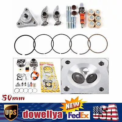 50mm Big Bore Cylinder Piston Kit For GY6  100cc Scooter Moped 139QMB • $62.70