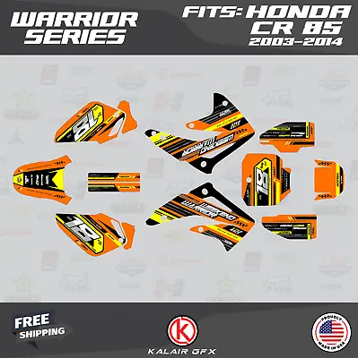 Graphics Kit For Honda CR 85 2003-2014 CR85 Warrior-Orange • $65.99