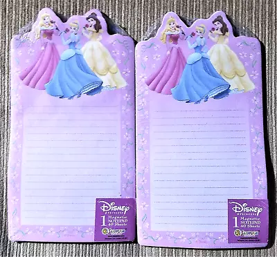 Disney Princess Magnetic Notepad Lot Of 2 Brand New Factory Sealed • $12.95