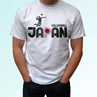 Japan Volleyball T Shirt Flag Art Top Sport Gift Tee Mens Womens Kids Sizes • £9.99