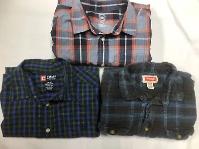 Lot Of 3 Chaps  Button Down Long Sleeve Shirts Boys Large (14-16) • $13.11