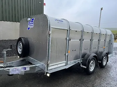 IFOR WILLIAMS  TA5 12foot X  4FT LOW HEADROOM LIVESTOCK TRAILER • £5195