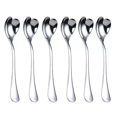 Mini Coffee Spoons Demitasse Spoons Heart Shaped Spoons 4.9-inch18/10 Stainle • $15.37