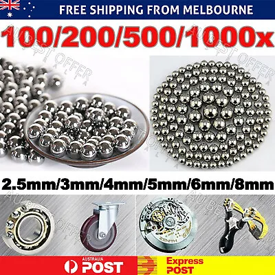 Steel Loose Bearing Ball Replacement Parts 2.5-8mm Bike Bicycle Cycling AU • $11.99
