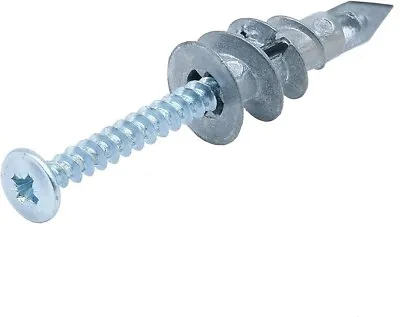 Plasterboard Fixings Metal Self Drill Cavity Wall Anchor Rawl Plugs & Screws • £13.49