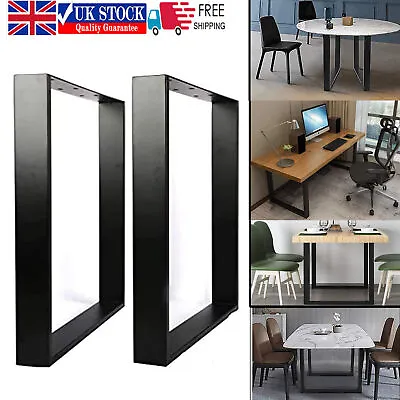 £30.99 • Buy 2pcs Industrial Steel Table Legs Furniture Stand For Dining/Office/Desk/Bench