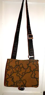 TOUS Brown Crossbody Bag Nylon W/ Leather Accents • $40