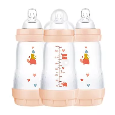 Mam Easy Start Anti-colic Bottle 9 Oz (3-count) Baby Essentials Medium Flow Bo • $24.39