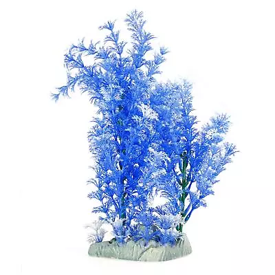  Landscape Blue White Decorative Plastic Plant For Betta Goldfish Rium • $23.28