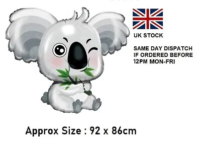 £2.99 • Buy Brand New Large 92 X86cm Koala Foil Balloons Kids Birthday Party Decorations-UK