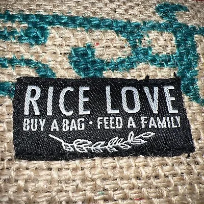 Rice Love Buy A Bag Feed A Family Burlap Handmade Womens Handbag NWOT • $24.99
