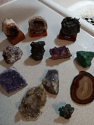 Lot Of Mixed Crystals & Minerals. Amethyst & More! Over 3lb • $39