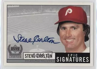 1999 Upper Deck Century Legends Epic Signatures Steve Carlton #SC Auto HOF • $55.74