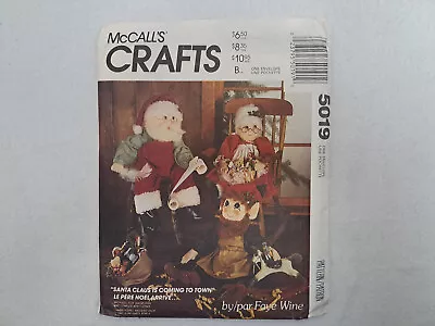 McCall's Pattern - Santa Mrs. Clause Or Elf Doll & Clothes (All Sizes) #5019 UC • $7.75