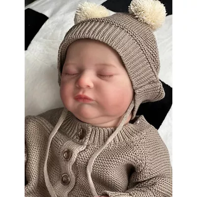 Lifelike Sleeping Reborn Baby Dolls Preemie Girl Boy 20Inch Soft Cloth Body Toys • $120.99