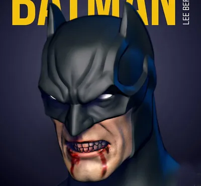 Batman Lee Bermejo Ver A 1:12 Scale Custom Unpainted Head 6  Action Figure • $9.90