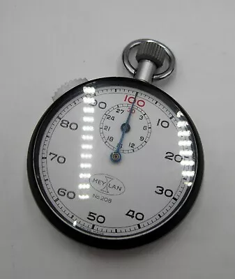 Maylan 208 Swiss Made Vintage Stopwatch Brushed Finish • $44.95