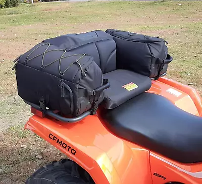 ATV Rear Mount Back Seat Storage Bag 4 Wheeler Quad Padded Cooler Cargo Bag New • $149.79