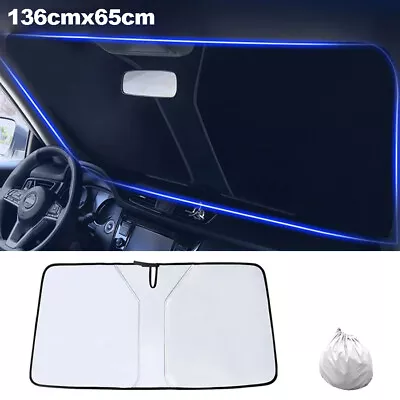 210T Car Windshield Sunshade UV Reflector Window Sun Shade Visor Shield Cover • $19.52