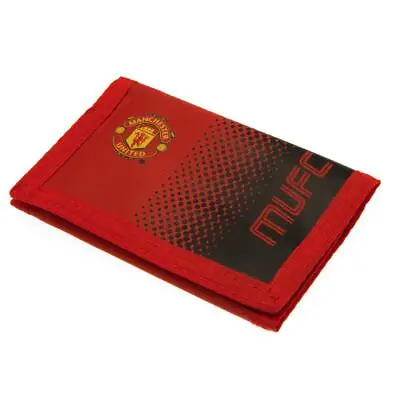 Manchester United Fc Fade Design Nylon Wallet - Official Football Gift Xmas • £9.99