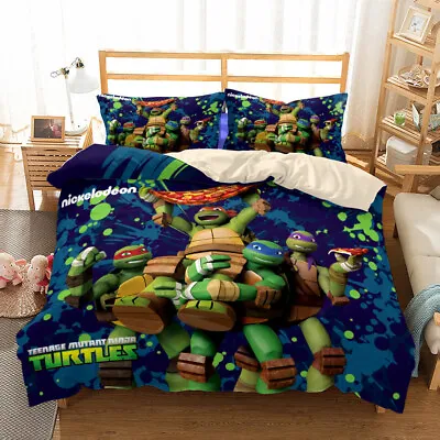 £19.44 • Buy Teenage Mutant Ninja Turtles Single/Double/Queen/King Bed Quilt Cover Set