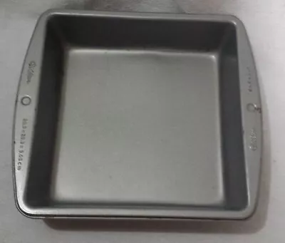 Vintage Wilton Aluminum Square Baking Pan 8 X 8 X 2  Cake Brownie W/ Handles • $9.99