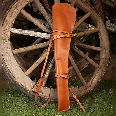 35  Leather Shotgun Slip Case Rifle Gun Sleeve Bag Brady Quality Gun Slips Canva • $197.09