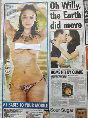 Daily Star Page 3 Girl Claire. 22/08/11 • £2