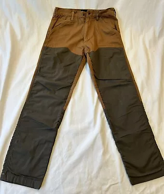 Browning Upland Hunting Brush Pants Mens 32X32 Pheasant Brown Green Denim Canvas • $19.55