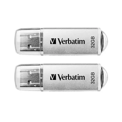 2PK Verbatim Store'n'Go 32GB USB 3.0 Stick Drive Memory Storage F/ Laptop Plat. • $29