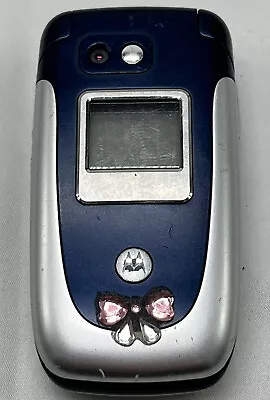 Motorola V360 Flip Phone Blue T-Mobile Cellular Phone For Parts Only • $12.88