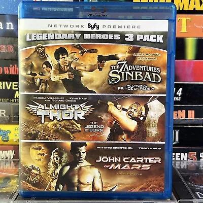 7 Adventures Of Sinbad / Almighty Thor / John Carter Of Mars Blu-ray Traci Lords • $24.99