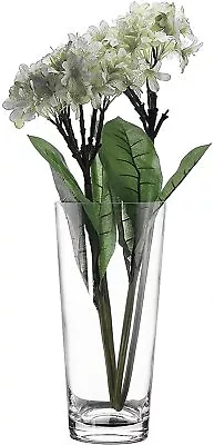 Clear Handmade Tall Glass Flower Bouquet Vase - H36cm - Mothers Day Gift • £24.69