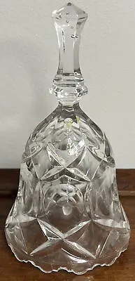 Vintage Clear Crystal Pressed Glass 7  Bell • $9.99